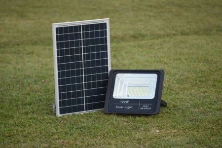 (image for) 10-120W OutDoor Solar FloodLight 850-8800lum Bright 20hours LED FloodLight