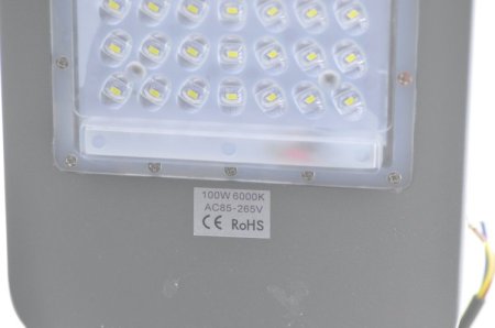 (image for) 100 Watt Slim LED Road Street Pole Light Outdoor Yard Industrial Lamp light IP67