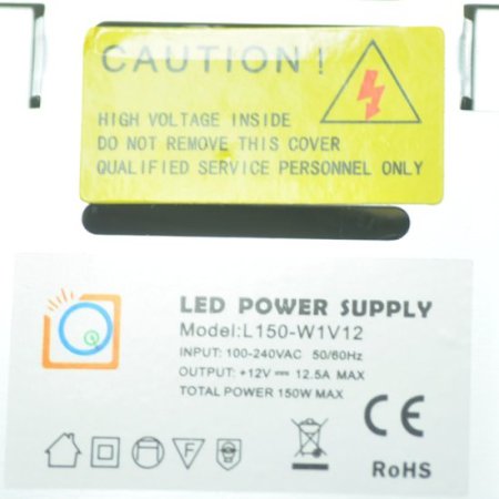 (image for) 150 Watt LED Power Supply 12V 12.5A LED Power Supplies For LED Strips LED Light