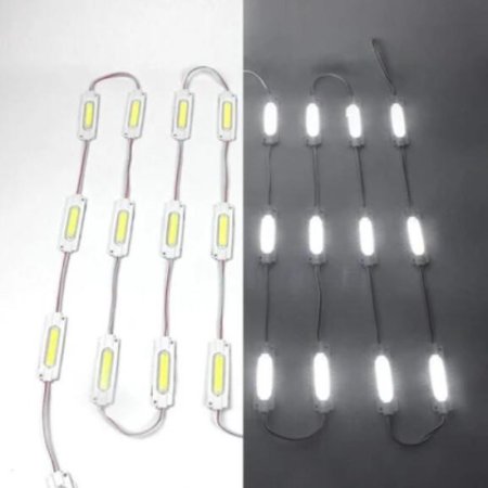 (image for) 20pcs/pack LED Modules String with COB 2W LED 160°Beam DC12V 100LM 2W Module Light Waterproof IP65 with Adhesive Tape Back