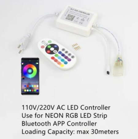 (image for) 8x16 LED NEON Strip Light Accessories Strip Connector and Installation Clips