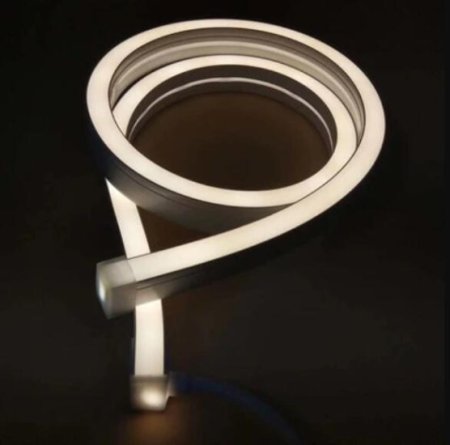 (image for) 1M/5M/10M/20M Pack of T1010 LED Neon Light Housing Kit with End Caps and Mounting Clips, Flexible Neon Channel Fit for 6mm Wide LED Strip Lights
