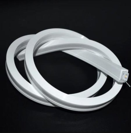 (image for) 1M/5M/10M/20M Pack of T1220 3 Sides Edge Lighting LED Neon Light Housing Kit with End Caps and Mounting Clips, Flexible Neon Channel Fit for 10mm Wide LED Strip Lights