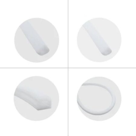 (image for) 1M/5M/10M/20M Pack of T1313 LED Neon Light Housing Kit with End Caps and Mounting Clips, Flexible Neon Channel Fit for 8mm Wide LED Strip Lights