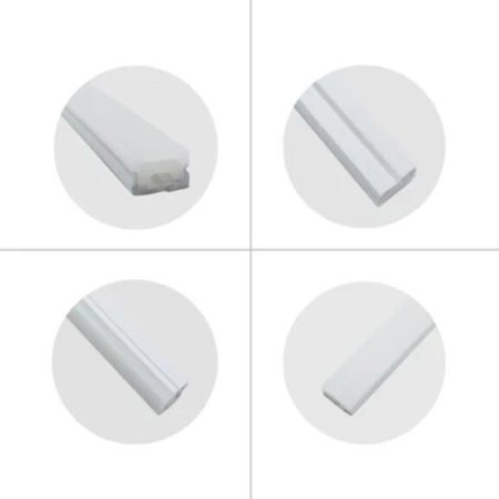 (image for) 1M/5M/10M Pack of T2014 LED Neon Light Housing Kit with End Caps and Mounting Clips, Flexible Neon Channel Fit for 12mm Wide LED Strip Lights