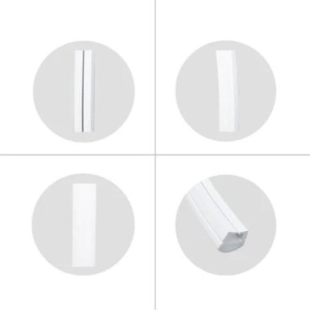 (image for) 1M/5M/10M/20M Pack of T2016 LED Neon Light Housing Kit with End Caps and Mounting Clips, Flexible Neon Channel Fit for 10mm Wide LED Strip Lights