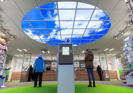 (image for) 5 PACK LED Skylight 2x2 FT - 600*600mm 36W 3060LM LED Shop Display Blue Sky LED Flat Panel Light Framed For Ceiling Decoration