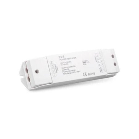 (image for) EV4 RGBW RGBWW Amplifier 4 Channel 12V-36V Signal Repeater
