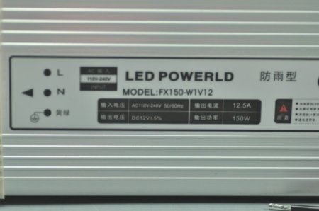 (image for) 150 Watt LED Power Supply 12V 12.5A LED Power Supplies Rain-proof For LED Strips LED Light