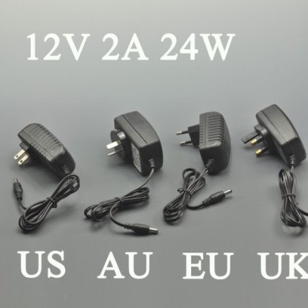 (image for) UL Listed 12V 2A Switching Adapter Power Supply 24 Watt LED Power Supplies For LED Strips LED Lighting