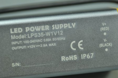 (image for) 35 Watt LED Power Supply 12V 2.9A LED Power Supplies Rain-proof For LED Strips LED Light