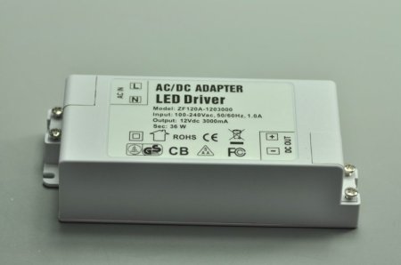 (image for) 36 Watt LED Power Supply 12V 3A LED Power Supplies UL Certification For LED Strips LED Light
