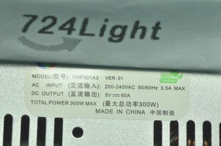 (image for) 300 Watt LED Power Supply 5V 60A LED Power Supplies AC 200 - 240V For LED Strips LED Light