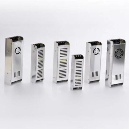 (image for) Low Profile Slim Metal House Screw Terminal Adapter Power Supply 110-220V AC to 12V DC