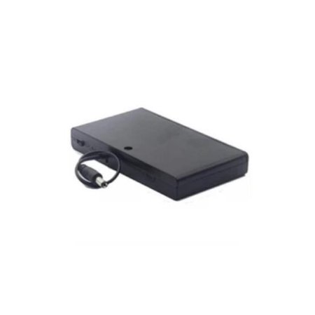 (image for) Hot Sale 8x AA Battery 12V Storage Holder Box Case Battery Pack with ON-OFF Switch Black with DC plug cable in side