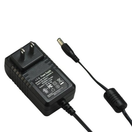 (image for) 12V 2A Power Supply Adapter,AC to DC Transformer 5.5mm x 2.1mm Connector, 24W Regulated Transformer for LED Strip Lights ,CCTV Security Camera DVR NVR,2Pack