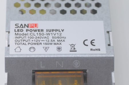 (image for) 12V 12.5A 150 Watt LED Power Supply LED Power Supplies For LED Strips LED Lighting