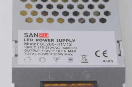 (image for) 12V 16.6A 200 Watt LED Power Supply LED Power Supplies For LED Strips LED Lighting