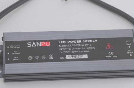 (image for) Super Slim Waterproof 12V 10A LED Power Supply 120 Watt LED Power Supplies Rain-proof For LED Strips LED Light