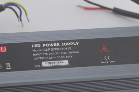 (image for) Waterproof 12V 16.6A LED Power Supply 200 Watt LED Power Supplies Rain-proof For LED Strips LED Light