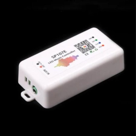 (image for) 5V-24V DC Wireless SP107E Bluetooth Music Symphony Controller for Dream Color Magic Color Addressable Color Changing LED Flexible Strip Lights Max 960Pixels Controllable