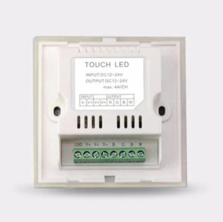 (image for) 12V-24V DC Wall Panel Touchable Color Ring LED Controller for RGBW & RGBWW Color Changing LED Strips