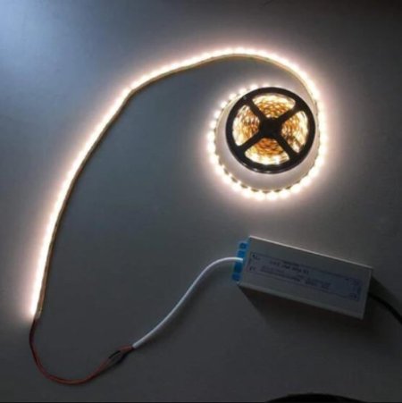 (image for) Waterproof IP67 LED Power Supply 110V AC to 12V DC Driver Transformer 3-Prong Plug 3.3 Feet Cable