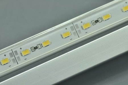 (image for) 12V 1Meter Waterproof Strip light 40inch 5630 Rigid LED Strips Bar Aluminium Profile Rigid Strip Light