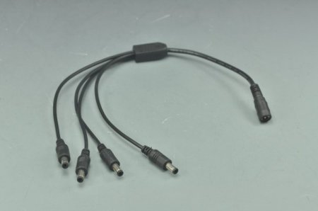 (image for) Compact Power Supply to Splitter Cable LED Light Power Splitter DC 1 to 2 3 4 5 6 8 Adapter