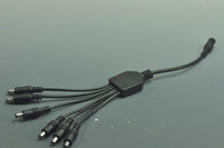 (image for) Compact Power Supply to Splitter Cable LED Light Power Splitter DC 1 to 2 3 4 5 6 8 Adapter
