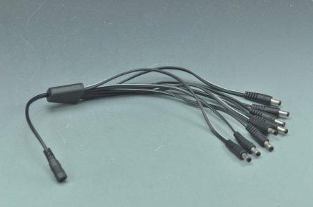 (image for) Compact Power Supply to Splitter Cable LED Light Power Splitter DC 1 to 2 3 4 5 6 8 Adapter