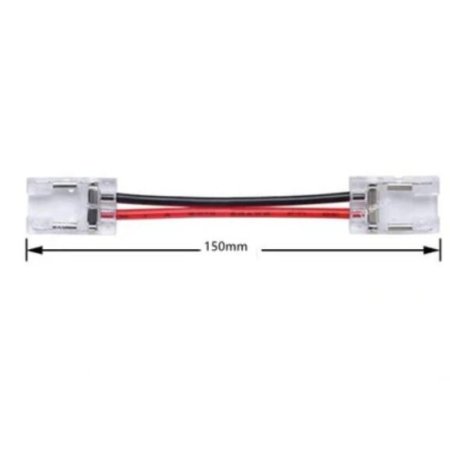 (image for) 10PCS PACK COB LED Strip Connectors Solderless Snap Down 2 Conductors Connectors for 8mm 10mm Wide COB Flex LED Strips