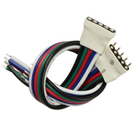 (image for) 10pcs Pack (5Pair) 5pin RGBW/RGBWW LED Strip Connectors