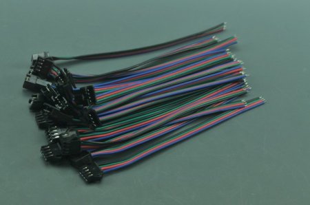 (image for) A Pair RGB Connector Cable Buckle For RGB Strip Light RGB LED light Connect Line