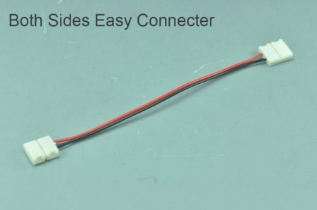(image for) Single Color Strip Light Connecter with Double Easy Clip Single optional Easy Connecter For 5050 3528 5630 10mm 8mm optional led strip light