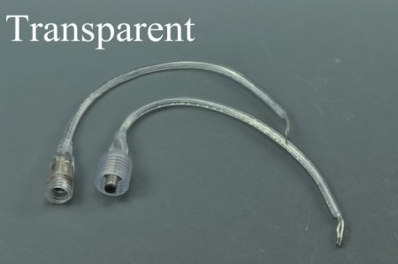 (image for) LED Strip Waterproof DC Connector Female and Male 5.5mm x 2.1mm(2.5mm) For strip light power supply connect Transparent