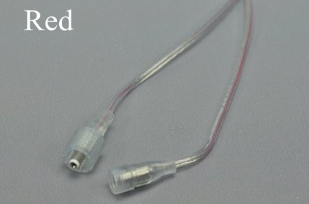 (image for) LED Strip Waterproof DC Connector Female and Male 5.5mm x 2.1mm(2.5mm) For strip light power supply connect Transparent