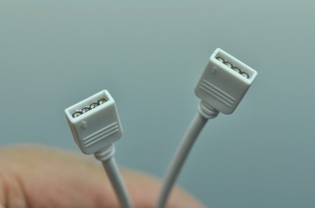 (image for) RGB Extension Cable Connect 4pins Female plug led strip lights multi color 5050 3528 Connector Line