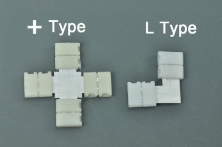 (image for) LED Strip 90 Degree Turn 10mm 8mm 2Pin "L" type Connecter for 3528 5050 Single Color Strip light Connect
