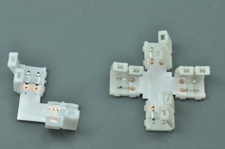 (image for) LED Strip 90 Degree Turn 10mm 8mm 2Pin "L" type Connecter for 3528 5050 Single Color Strip light Connect