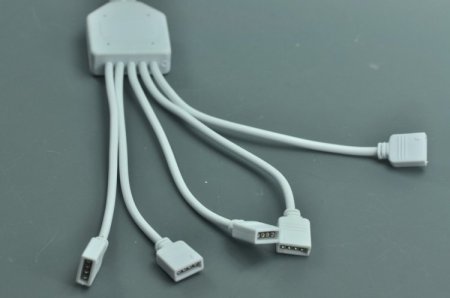 (image for) RGB Splitter Cable 1 to 2 3 4 5 6Female Strip Connector for LED 5050 3528 RGB Strip 35CM(13.78Inch)