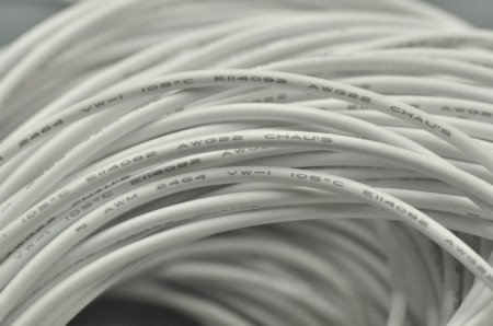 (image for) Wholesale White Jacketed LED Extension Cable Wire Cord 2Pin Line Free Cutting 1M - 100M (3.28foot - 328foot) 22AWG for led strips single color 3528 5050 Strip Lighting