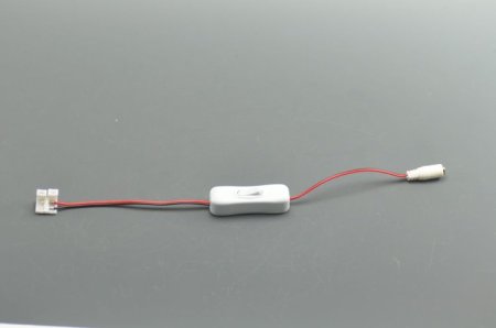 (image for) Eeay switch on off connector adapter DC to 5050 PCB 10cm waterproof led strip diy