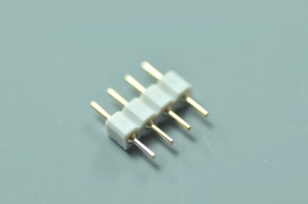 (image for) 4 pins male copper electroplated for 5050/3528 RGB led strip lights