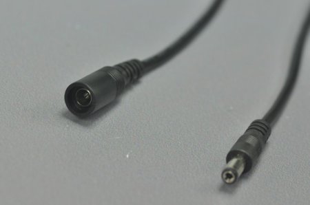 (image for) Dc Connect Black 22 AWG 16cm Male Female LED Power Supply DC Cable Cord For LED Light