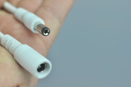 (image for) Wholesale White DC Connector 22 AWG 16cm Female Male LED Power Supply DC Cable Cord For LED Strip Light