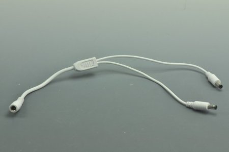 (image for) Compact Power Supply to Splitter White Cable LED Light Power Splitter DC 1 to 2 3 4 5 6 Adapter