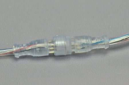 (image for) Waterproof IP68 3pin LED Connector Transparent Line Waterproof Female And Male LED Connector
