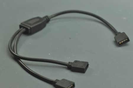 (image for) Black RGB Splitter Cable 1 to 2 3 4 Female Strip Connector for LED 5050 3528 RGB Strip 35CM(13.78Inch)