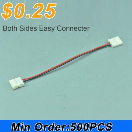 (image for) Wholesale Single Color Strip Light Connecter with Double Easy Clip Single optional Easy Connecter For 5050 3528 5630 10mm 8mm optional led strip light